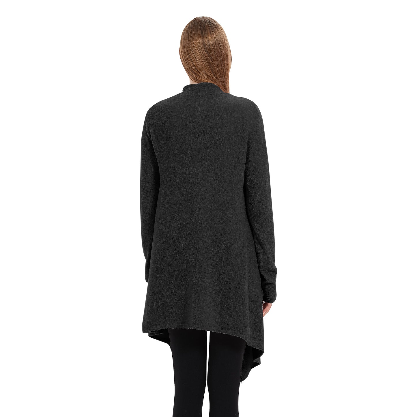 Ultra Soft Drape Black Cardigan