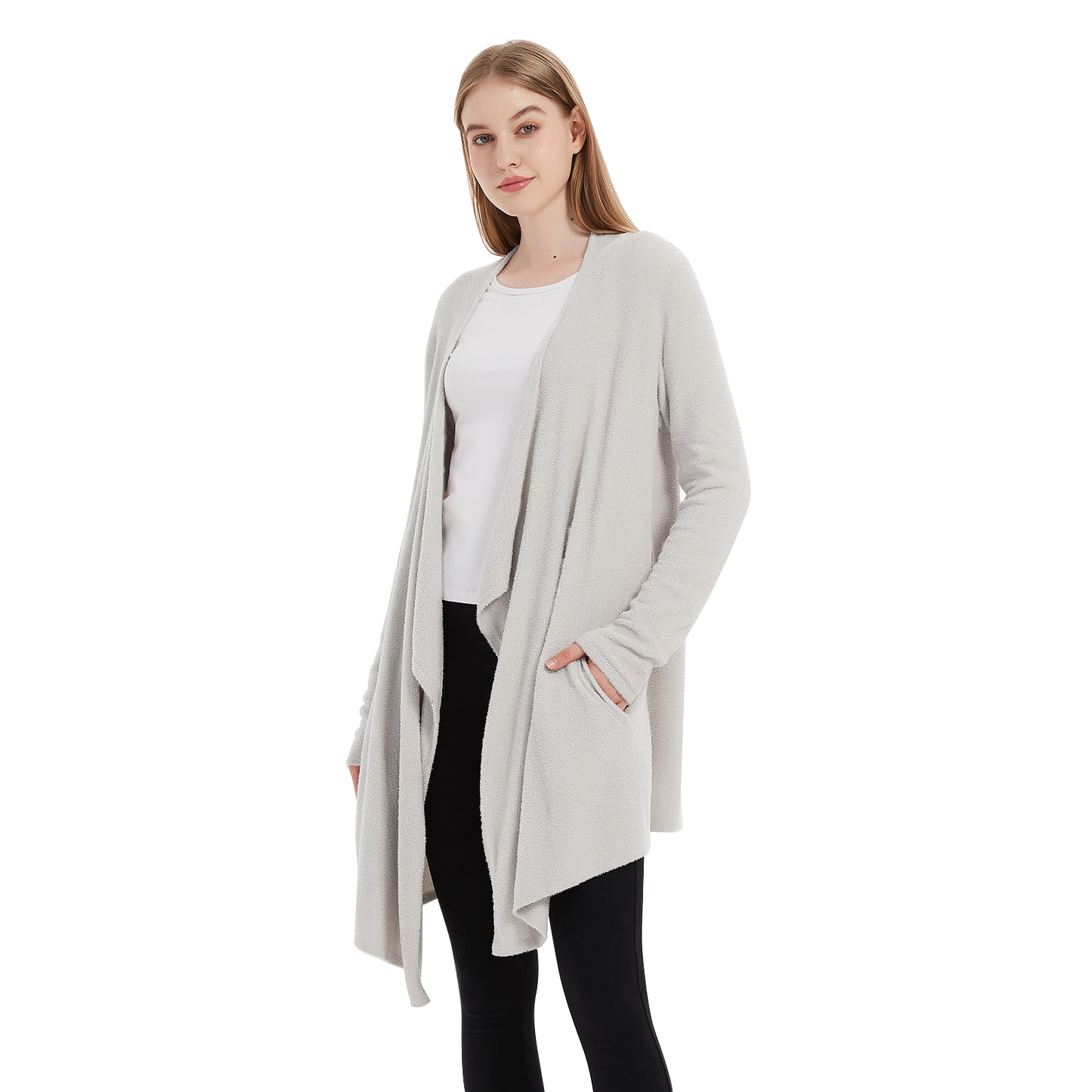 Ultra Soft Light Gray Cardigan