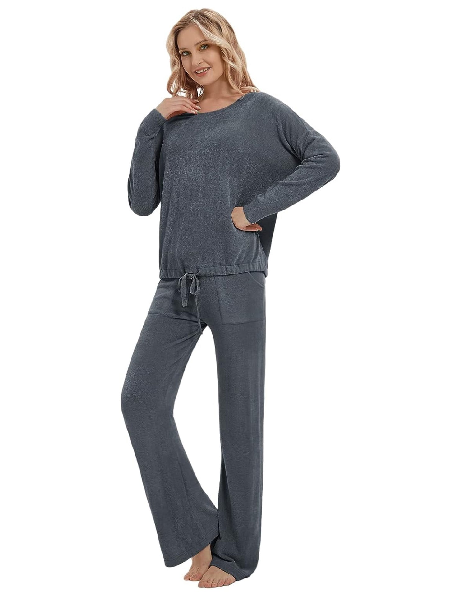 Heart Threads Ultra Soft Lounge Set Blue Backordered